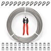 KEPYDRMTF 1/8 Inch Stainless Steel Cable Wire Caple, 100FT String