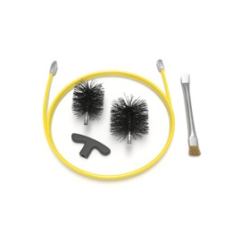 HANSA Pellet Stove & Stove Cleaning Kit - 3 Metre Extension, 2 Nylon Brushes, Multipurpose Brush and Handle