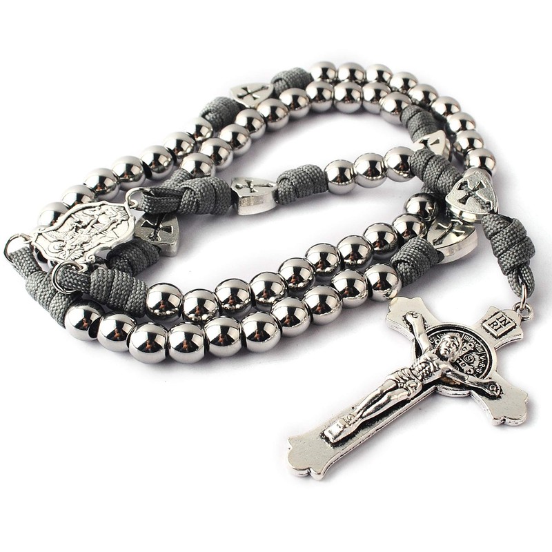HanlinCC Large and Heavy Stainless Steel Beads Rugged Durable Paracord