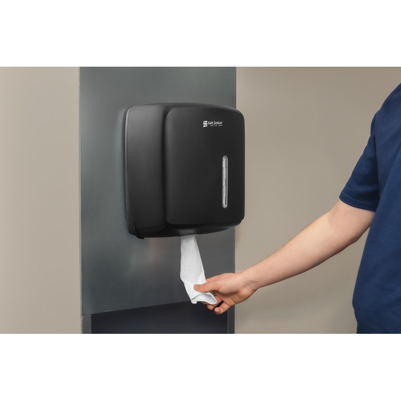 San Jamar Timeless Centerpull Roll Towel Dispenser, Pull Towel Holder