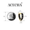 ACECHA Cubic Zirconia Hoop Earrings for Women Emerald Green Black,