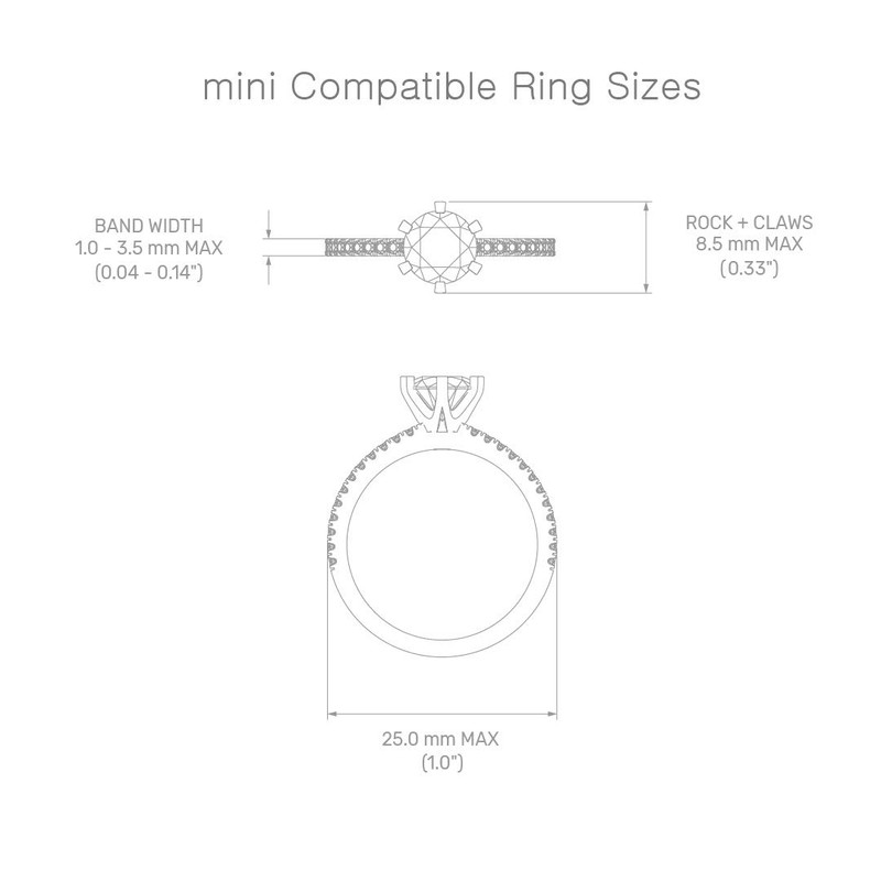 MONOLIX Slim Engagement Ring Box, Thin Unique Sliding Lid, Elegant