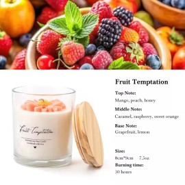 AIKUN  Scented Candle Luxury Fragrance Glass Jar Soy Wax Aromatherapy Candle for Brand Promotioncolor: Light green, size: 6*7cm, scents: Honey & Lemon, candle weight: 7.5oz