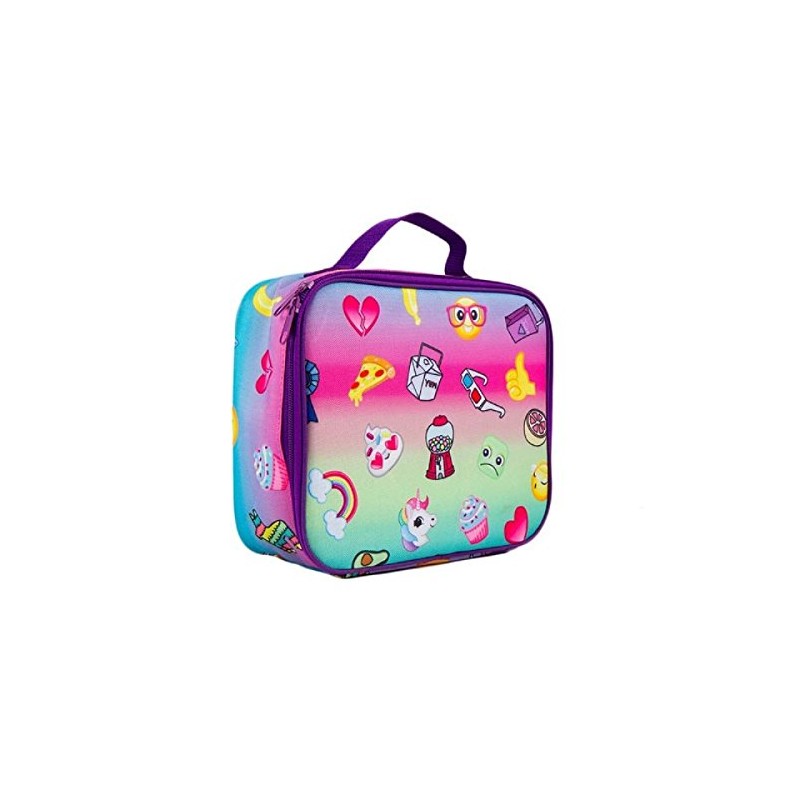 Fashion Angels Gradient Rainbow Emoji Insulated Lunch Box