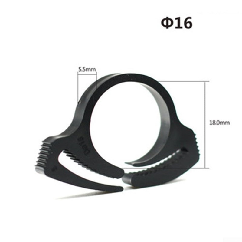 40 Pcs Double Grip Plastic Hose Clamp Setφ16mm Adjustable Snap
