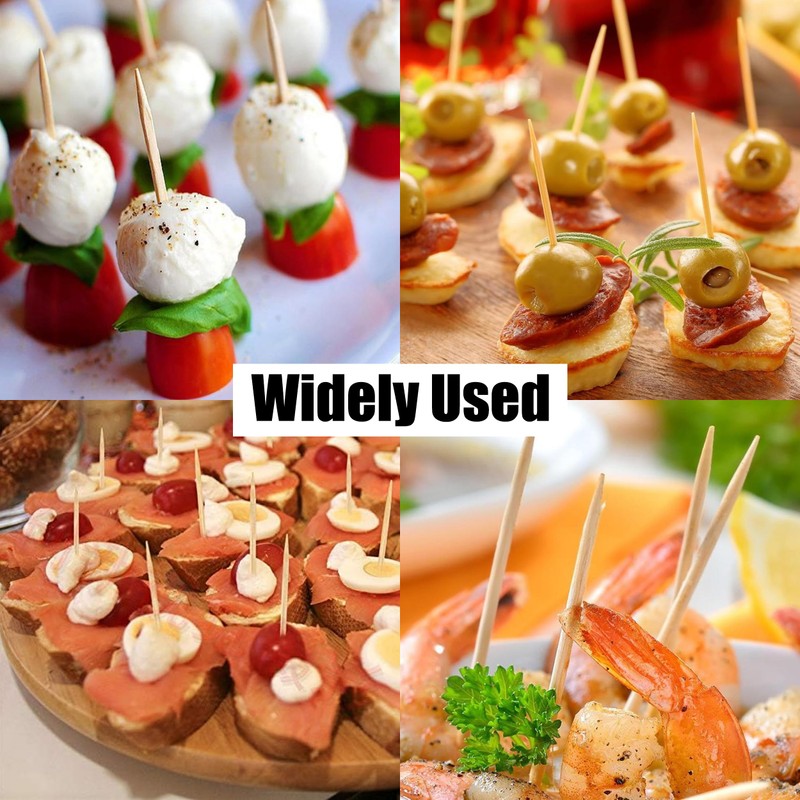 500 Count Toothpicks - Wooden Toothpicks Premium Tooth Picks for