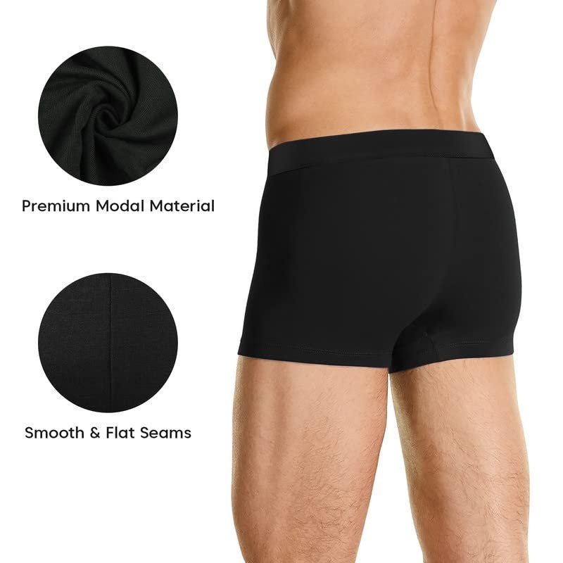 Natural Feelings Men's Underwear Soft Stretch Modal Trunks for Men