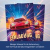 Häfft® Lernfreunde 12 x Invitation Cards Children's Birthday A6 "Racing"