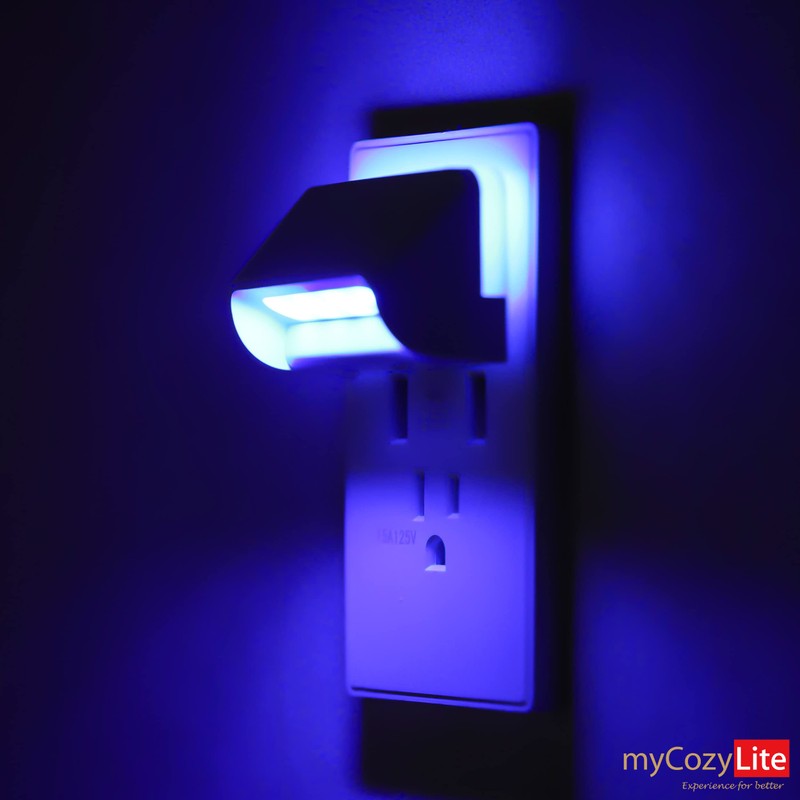 Dimmable Blue Night Lights, Dual Light, Adjustable LED Night Light