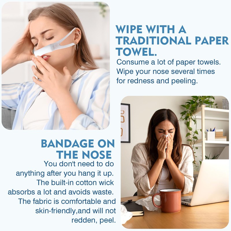 20 Pcs Elastic Nose Bandage, VEGCOO Nasal Bandage Nose Bleed
