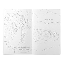DaySpring Inspirational Christmas Jesus is Born 16 Page Fun Activity Book with Four Pages of Stickers (46693)