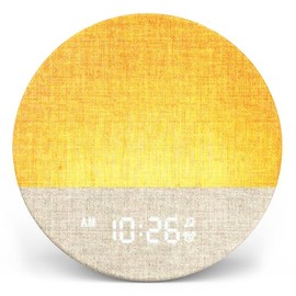 Dreamegg Daylight Alarm Clock with Sunrise Simulation, Sunrise Alarm Clock with White Noise, White Noise Device with 29 Soothing Sounds, Dimmable 9 RGB Night Light, for Bedroom, Sunrise 1