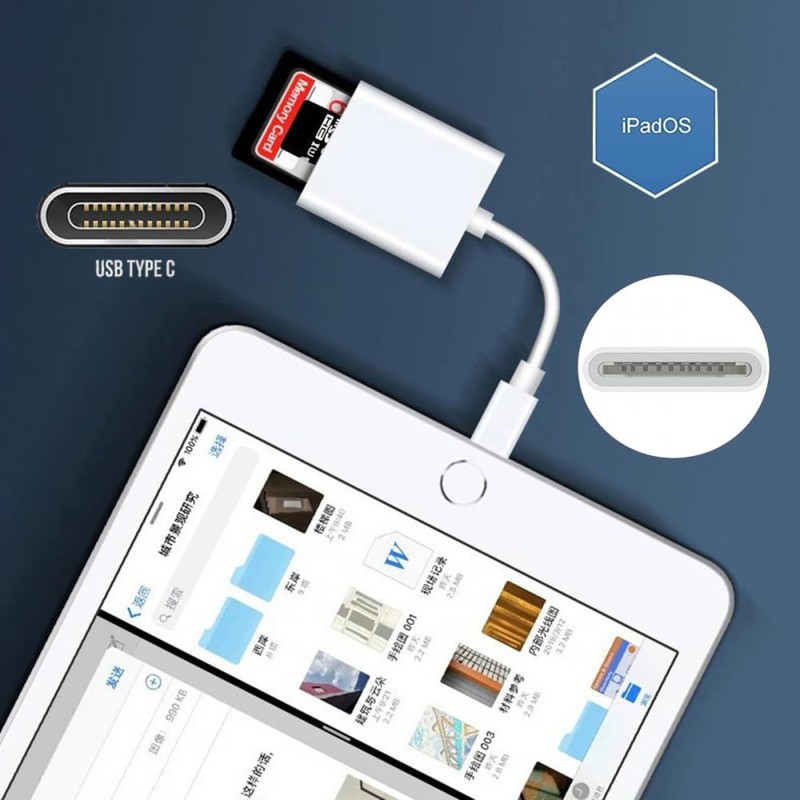 CY USB 2.0 Type C USB-C to TF Micro SD