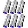 LEAGY 6 Pack UV Ultra Violet Blacklight 9 LED Flashlight