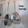 HiSteng 7-Inch Stainless Steel Strainer Colander with Handle, 1.5 Qt,