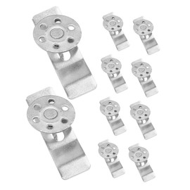 Operitacx 10 Stück Rundes Unterer Befestigungselement Waschbecken-clips Halterung Für Unterbauwaschbecken Halterung Unter Der Spüle Spülenhalterung Demontieren Spülbecken Clips Eisen Silber