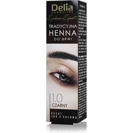 Delia Cosmetics - Eyebrow Tint - Traditional - BLACK - Professional Coloring - Easy Application - 2g