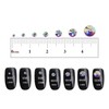 TOAOB 800pcs Crystal AB Rhinestones Flat Back Resin Gems Stickers