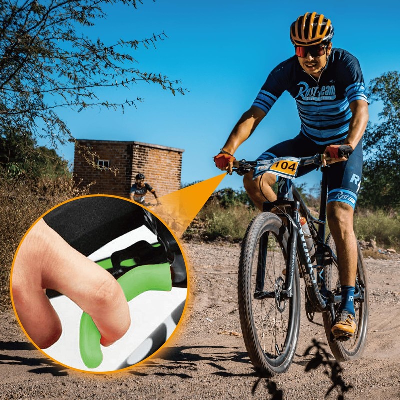 VANSIHO Silicone Brake Lever Covers for Mountain Bike (Blue)