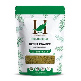 H&C 100% Pure Natural Henna Powder (Lawsonia Inermis) 227 Gms (1/2 Lb) For Hair…