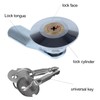 JIQI Cylindrical Turn Tongue Cross Lock with Copper Lock Core