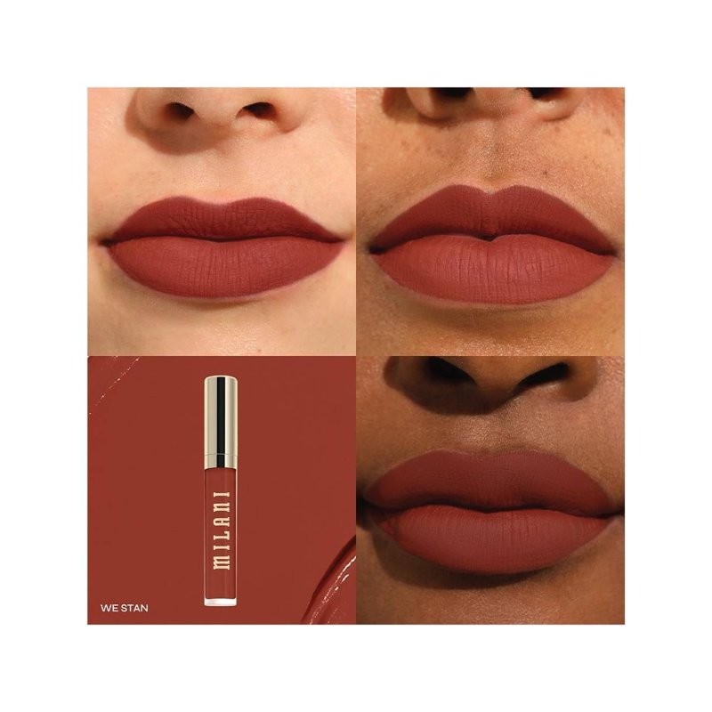 Labial líquido Milani stay put longwear lip we stan 3.2