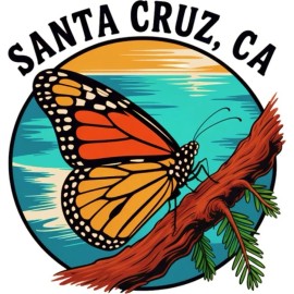 Santa Cruz California Sticker 3”