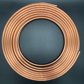 AirTech-UK Copper Tube Coil 1/2" x 6m 22G - Premium Grade Copper Tubing for Refrigeration and Air Conditioning Systems (1/2")