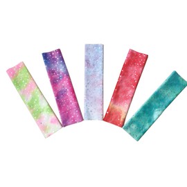 5pcs 12 x 12 Inches Tie Dye Star DIY Fabric Crystal Velvet Short Plush Decorative Cloth Jewelry Cloth Toy Cloth Fabrics DIY Material Set Precut Bundle Patchwork Squares for Home Crafts Sewing