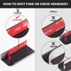 RVPEKUPE 5-Pack Adhesive Edge Finger Pulls for Cabinets No Drill