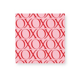 Bonjour Fête XO Large Paper Party Napkins | 3-Ply Napkins for Valentine's Day, Birthday, and Holiday Decorations | Premium Lunch Napkins | Pack of 20, 6.5" Folded | Premium Party Supplies