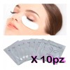 Universo en Linea Parches Gel Colágeno Extensiones Aplicacion Pestañas 10pares