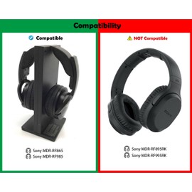 Headphone Earpads Headset Replacement Ear Pads Compatible with Sony MDR-RF865R MDR RF865RK MDR-RF985R MDR RF985RK Headphones