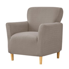 GOSTADY Banquet Armchair Slipcovers Jacquard Chair Covers Armchair 1-Piece Stretch Chair Covers for Living Room Non Slip Outdoor Armchair Slipcover Kids Pets Friendly Furniture Protector 34