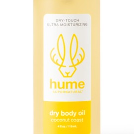 HUME SUPERNATURAL HUME SUPERNATURAL Dry Body Oil Spray - Ultra Hydrating Oil for Dry Skin, Light and Nourishing Body Oils for Women and Men, Long-Lasting Moisture (Coconut Coast, 1-Pack)