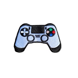 Embroidered Modern Retro Video Game Controller Iron On Sew Applique Gamer's Patch