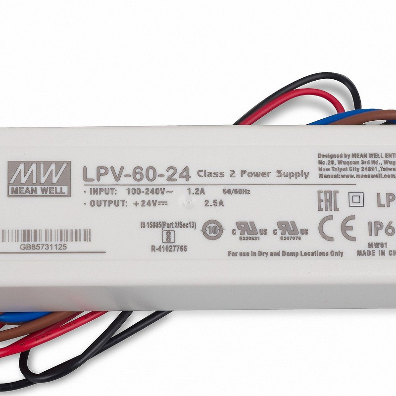 Meanwell LPV-60 24 LED Power Supply Transformer 24 V /