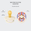 BIBS Pacifiers - Colour Studio 2 Pack | Round Nipple