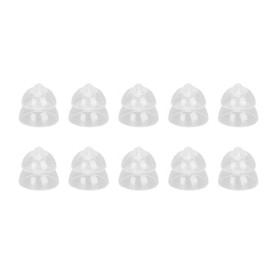 10Pcs Sound Amplifier Tips Silicone Anti Static Noise Reduction Double Layer Sound Aid Ear Piece Close Domes 10mm / 0.39in