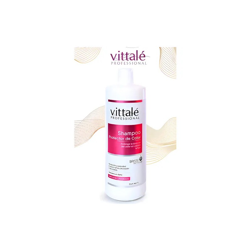Shampoo Protector De Color Libre De Sal Vittale 1l