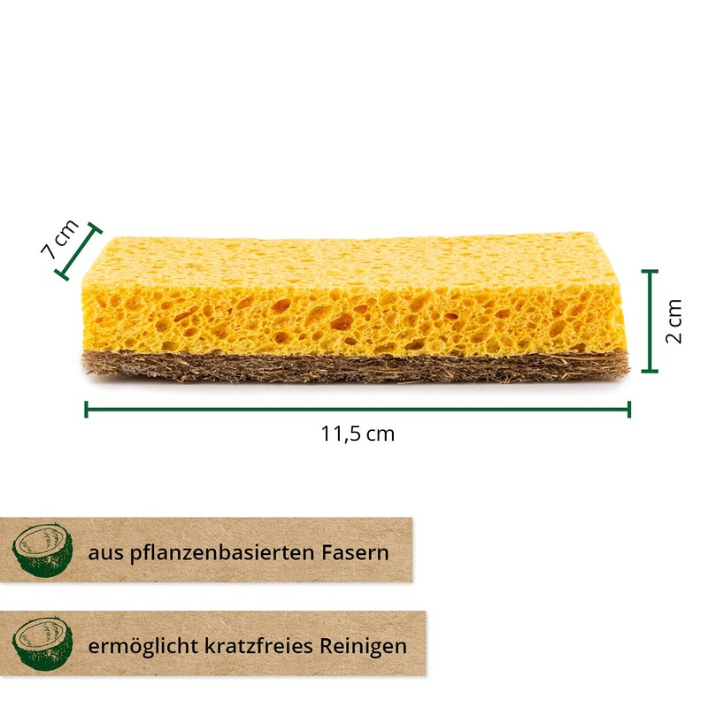 PROTEA Sustainable Dish Sponge Coconut Scrubber (Set of 2) -