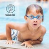 RUIGAO Kids Swim Goggles Age 4-12, Toddler Goggles No Tangle,