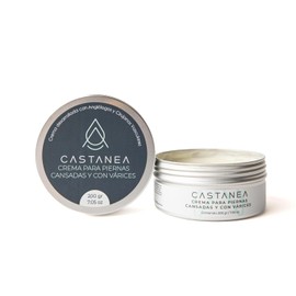 CASTANEA Crema Hidratante Piernas Cansadas Várices con Castaño Indias Árnica Manteca de Karité Romero 200 g