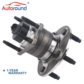 Autoround Pair 512250 Rear Wheel Hub and Bearing Assembly Fit for Chevy Cobalt 05-10, HHR 06-11/ Pontiac G5 07-10, Pursuit 05-06/ Saturn Ion 04-07 5 Lug w/ABS