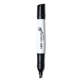 Bic Gdem11bk Intensity Low Odor Dry Erase Marker, Broad Chisel Tip, Black, Dozen