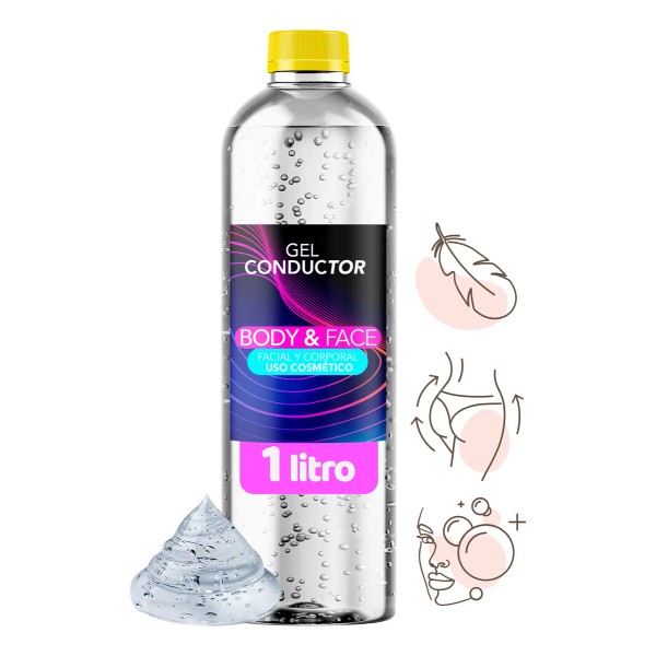 Gel Conductor Body & Face Para Aparatologia 1 Lt Cavitación