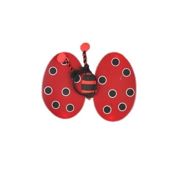 Red Ladybird Fair Wings and Deeley Boppers Perfect For Parties ,Birthdays ,Hen do ,Fancy Dress Suitable for Adults and Children