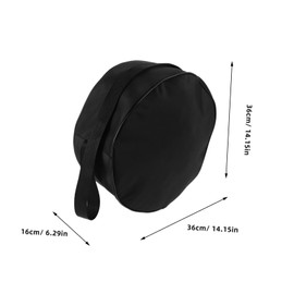 SUPVOX Yoga Wheel Storage Bag with Pockets and Adjustable Strap Durable Black Carrier for Women Versatile Yoga Mat and Accessories Organizer for Workouts and Travel