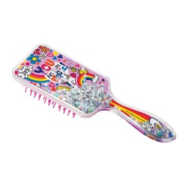 Rachel Ellen Designs Ltd Joyful Little Unicorn and Rainbow Hairbrush with Sparkles