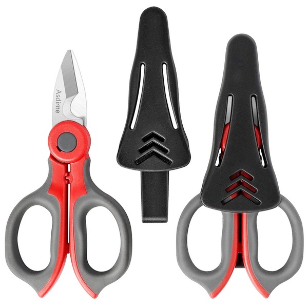 Asdirne Electrician Scissors, Electrician Shears with Heavy Duty Stainless Steel